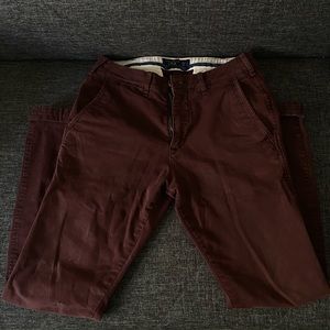 Maroon Chino Pants